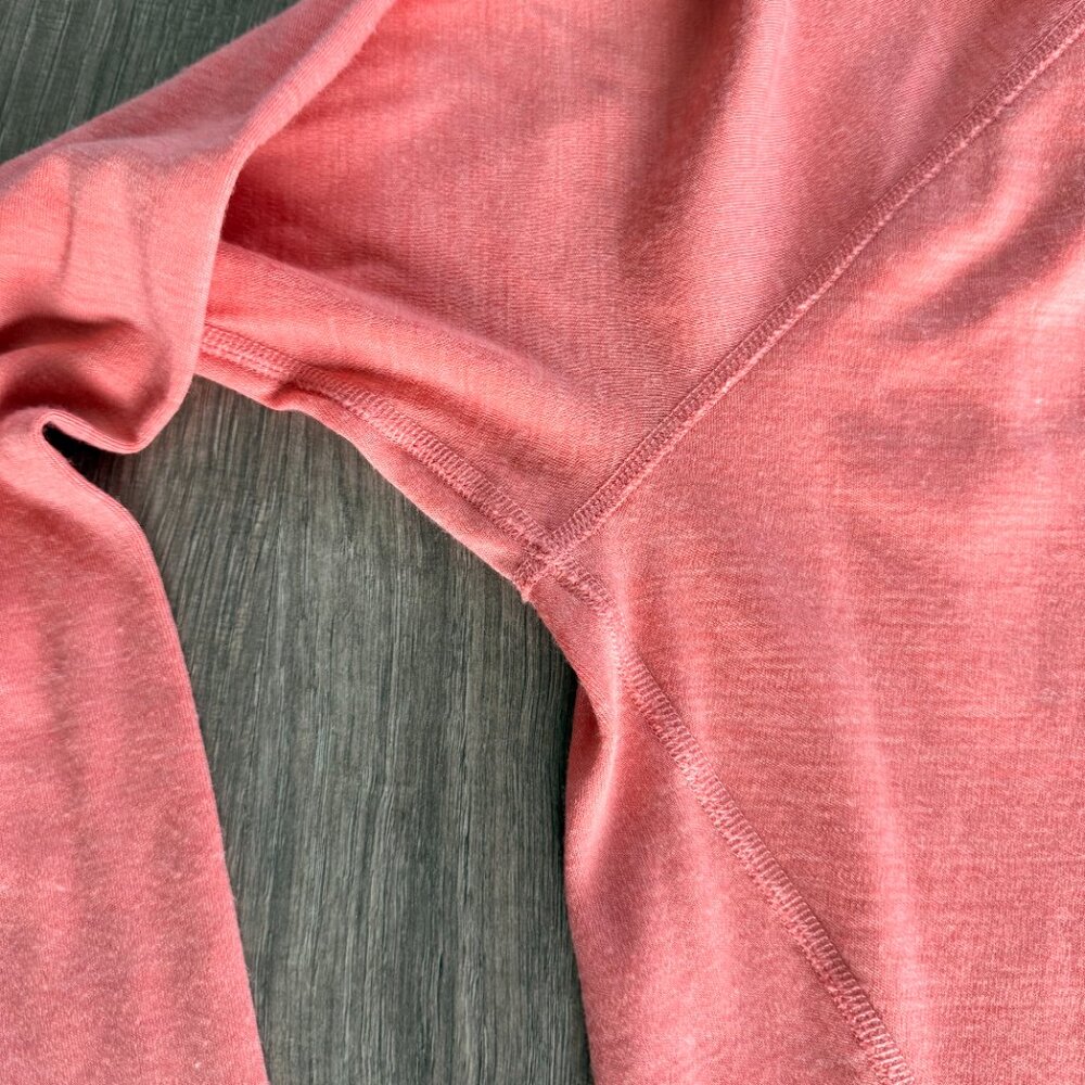 Smartwool Merino Base Layer 1/4 Zip - Orange / Size Large - Picture 9 of 10